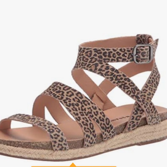 NEW LUCKY glaina Leopard Print Women's strappy Sandals size 9.5 - Picture 4 of 12